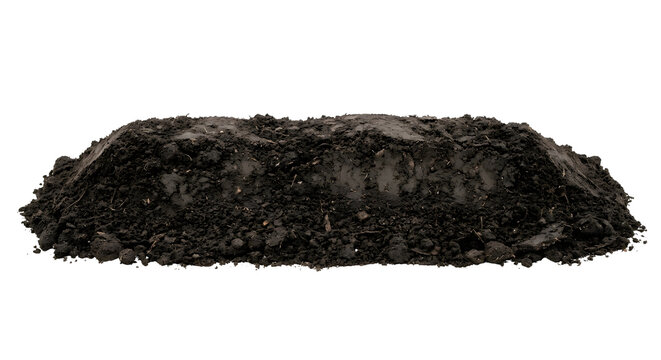 Raised soil mound bed for agricultural garden planting