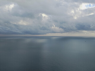 Fototapeta premium beautiful view of the Ligurian coast from the side of the Cinque Terre