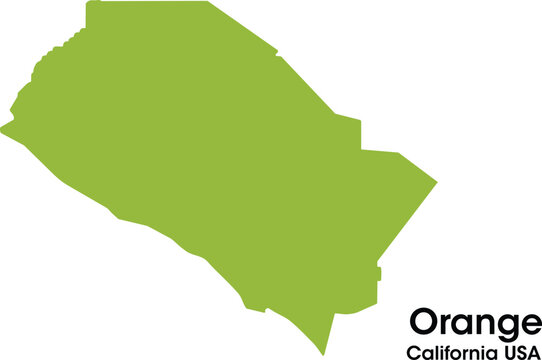 orange county califonia map in vectors.eps