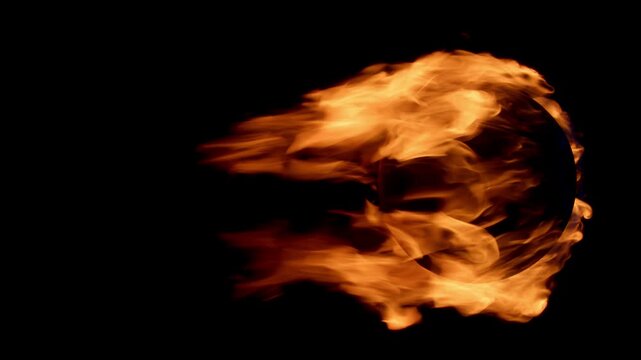 Furious flames swirling around an invisible sphere,  with alpha channel but you can also blend it by screen mode.
for VFX overlay for fast-spinning balls, spheres or objects entering the atmosphere