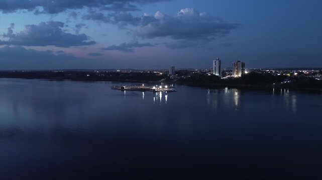 Beira rio anoitecer Imperatriz Maranh&atilde;o