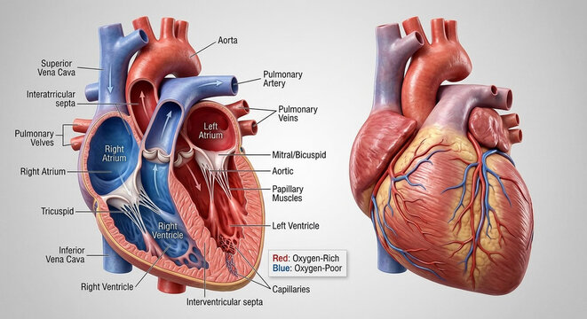 Human Heart Anatomy Diagram