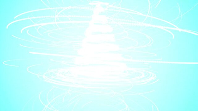 Abstract Holographic Emerald Aurora Holiday Tree Seamless Loop with...