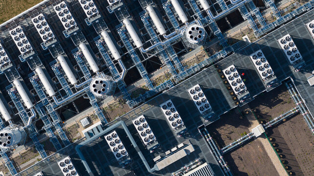 Aerial view of EDCFRA01 Data Center in Dietzenbach Germany