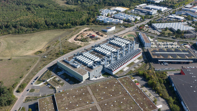 Aerial view of EDCFRA01 Data Center in Dietzenbach Germany