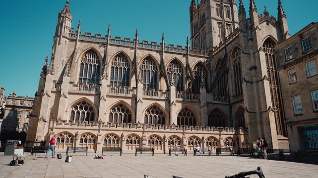 Bath Abbey, officially the Abbey Church of Saint Peter and Saint Paul, in Bath, Somerset, England, UK - 4 September 2026.