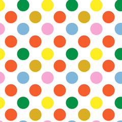 seamless pattern with colorful circles © agung