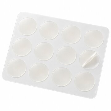 Hydrocolloid Acne Pimple Patches Sheet with One Peel-Off Sticker Isolated on White Background