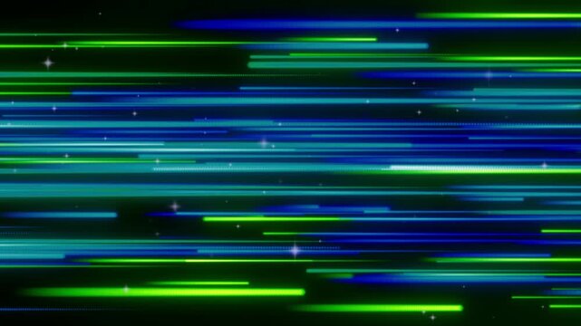 abstract light lines blue green motion texture background 