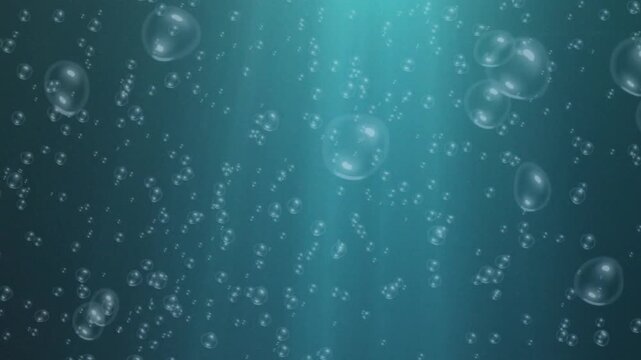 underwater bubbles blue sea
