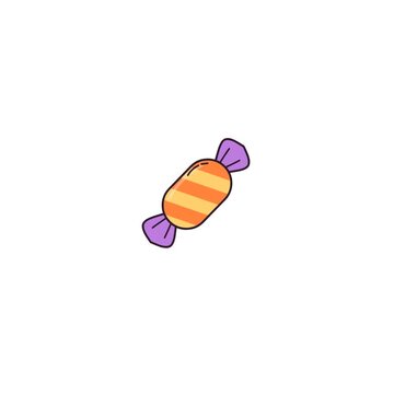 Wrapped Candy Halloween Sweet Animation Loop 4K