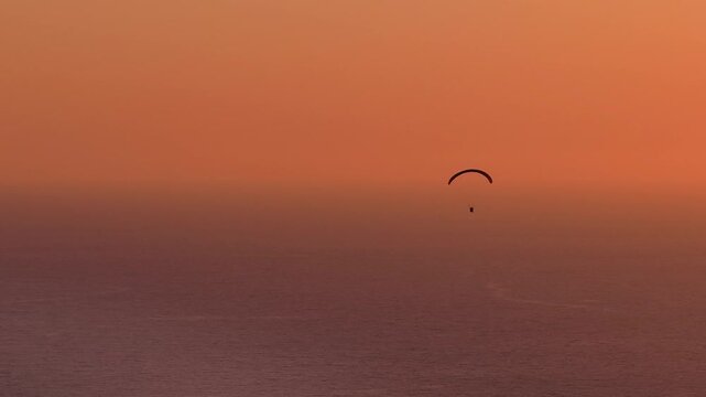 Fethiye Oludeniz Paragliding Drone Video, Fethiye Paragliding in the Sunset Time Drone Video, Kumburnu Beach Oludeniz, Fethiye Mugla, Turkiye (Turkey)