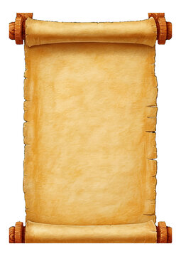 Old vintage paper scroll with blank space for text in a classic antique style