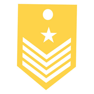Captain military rank silhouette