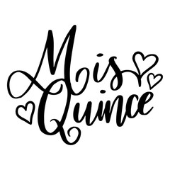Mis quince lettering element © Vexels