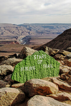 The Start of the epic 90 km long Fish River Canyon hiking trail
