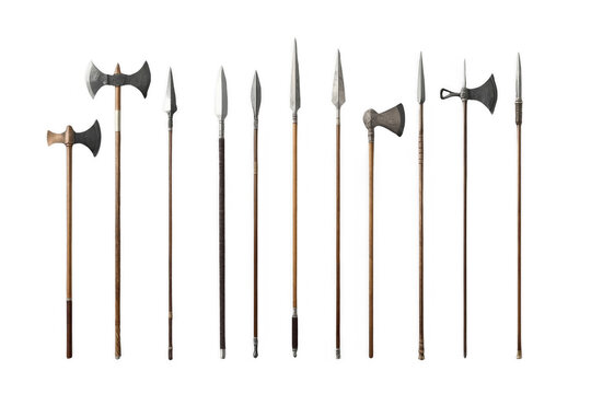 Collection of Medieval Polearms and Spears