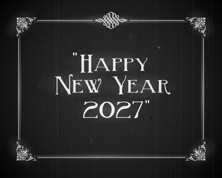 Happy New Year 2027! - Greeting Card.