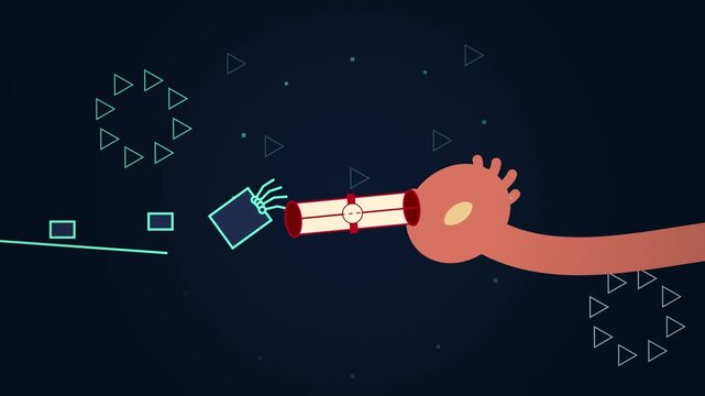 Abstract Digital Achievement Certificate Background Animation