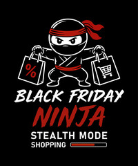 Black Friday Ninja Stealth Mode Shopping © MDSHARIFUL