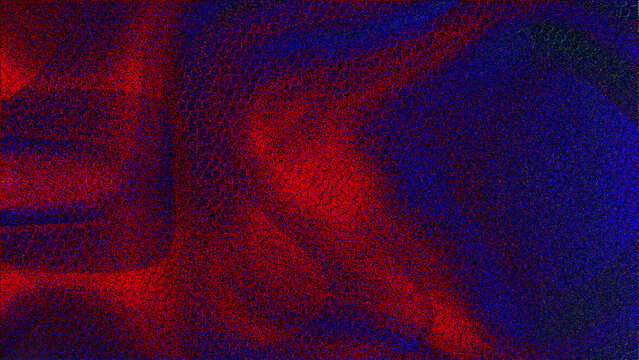 Number 302 silhouette in red and blue grainy texture