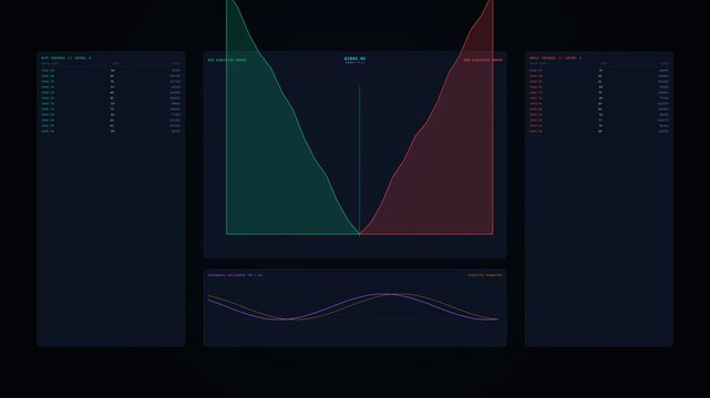 High Frequency Trading Market Depth Level 2 Order Book 4K Loop