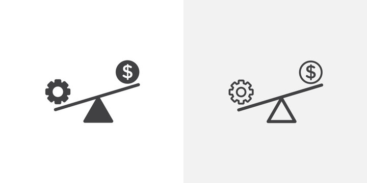 Leverage icon set for ui designs on white background