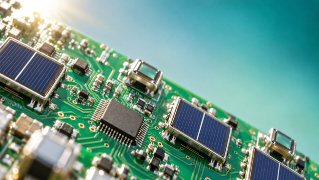Smart Energy Circuit Board With Integrated Solar Sensors