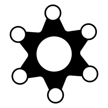 Police elements marshal badge