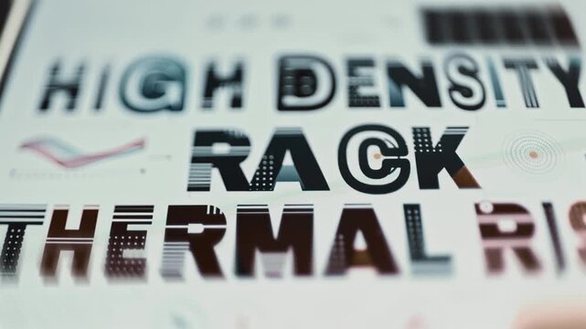 High density rack thermal risk title fills screen