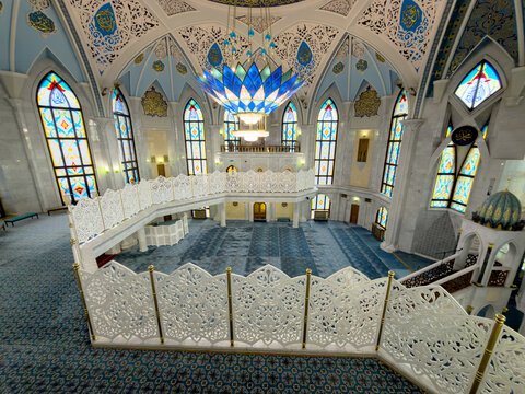 The Kul Sharif Mosque - located in Kazan Kremlin, was reputed to be - at the time of its construction - one of the largest mosques in Russia, and in Europe outside of Istanbul