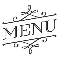 Obraz premium Menu vintage label