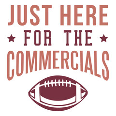 Fototapeta premium Here for the commercials lettering