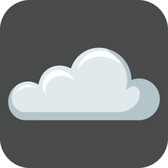 Fototapeta premium White cloud on dark teal background cloud teal gradient