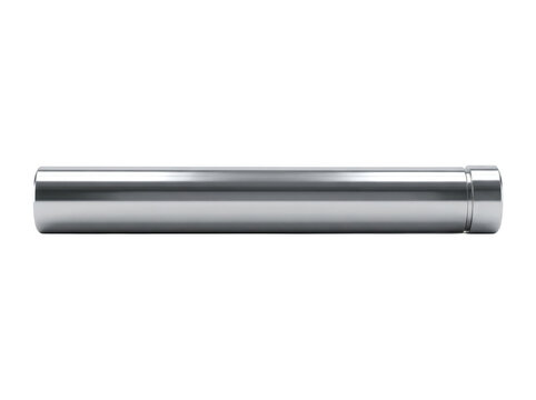Polished cylindrical metal rod with smooth, reflective surface against neutral background.