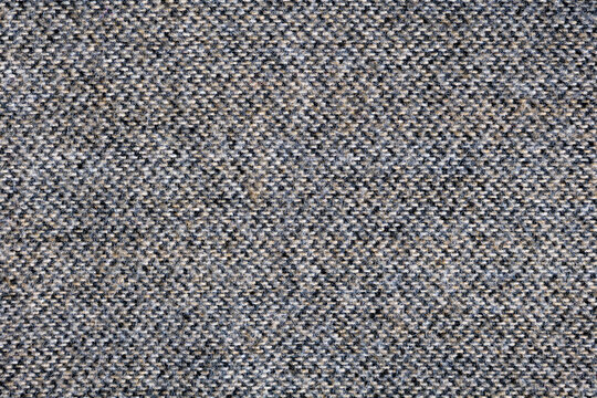 Durable woven upholstery fabric texture with interlocking threads pattern