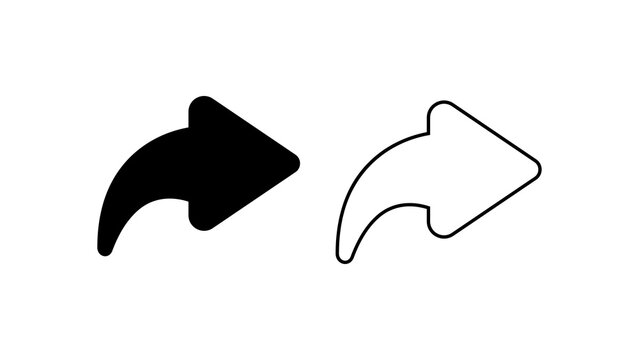 simple right arrow sign icon png design