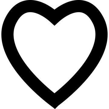 Black heart outline love symbol icon vector illustration[span_0](start_span)[span_0](end_span)

