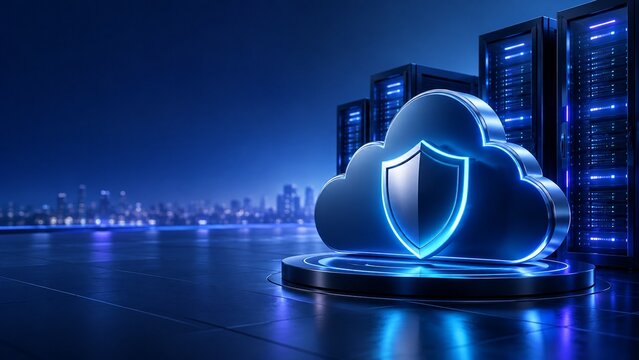 Secure cloud computing with shield and server racks