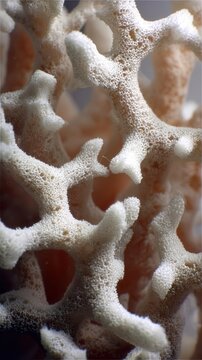 Macro Coral Reef Detail Textured White Marine Life Close-up