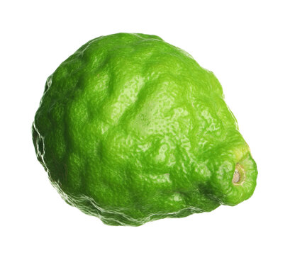 Fresh ripe bergamot fruit isolated on white
