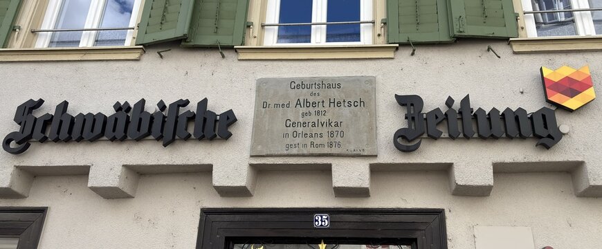 Biberach an der Ri&szlig;, Germany - August 22, 2026: View of a Schw&auml;bische Zeitung Storefront