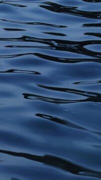 Dark blue sea waves abstract background water surface. This calm water surface view captures natural fluid movement, creating a perfect minimalist background for lifestyle, and design projects