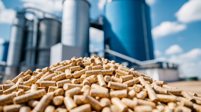 Crisp Winter Light Within an Integrated Clean Power System: Biomass Pellets And Green Energy Facility Renewable Energy So &acirc;&euro;&ldquo; Skyline Study 2