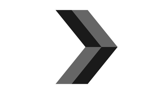 Simple dark gray forward arrow icon design with direction sign pointing arrow chevron shape minimalist icon directional arrow UI element web icon user interface navigation symbol