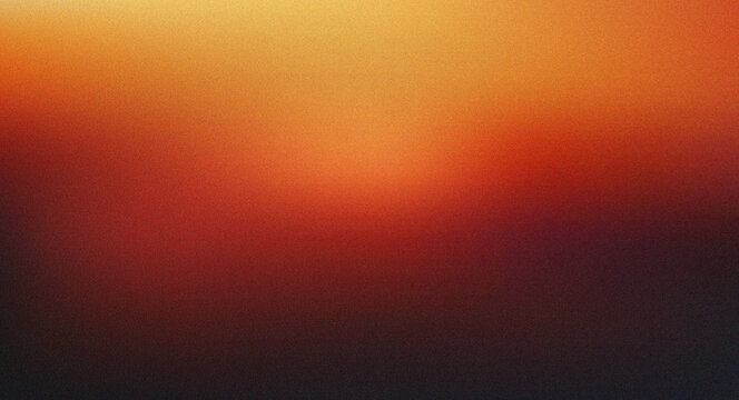 Warm orange and deep red grainy gradient background for digital design