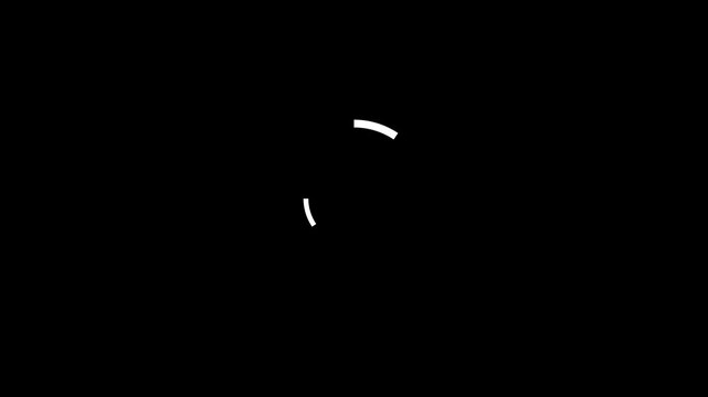 Animated loading circles in a clean digital interface with subtle motion and soft illumination for technology concepts