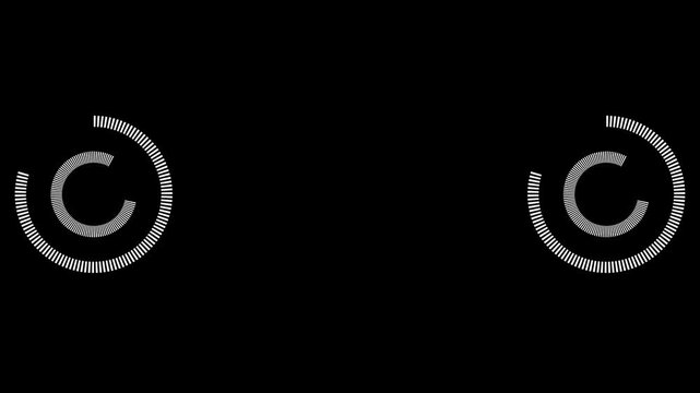 Animated Copyright Symbol Appearing with Subtle Light and Dark Transitions for Legal or Creative Content