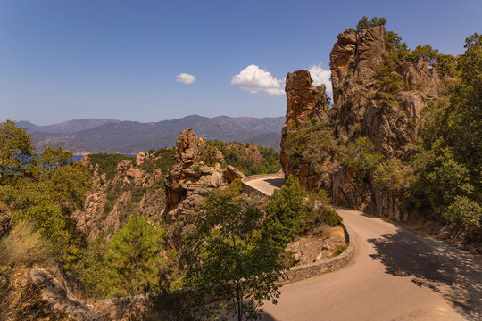 &Agrave; travers les montagnes des Calanches