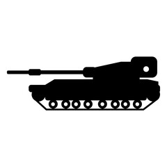 Obraz premium War tank cut out